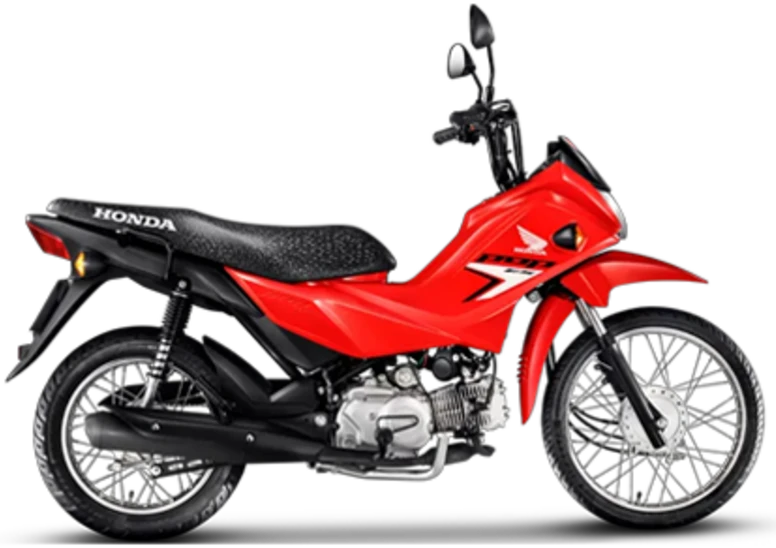 Honda Pop 110i vermelha, um dos prêmios exclusivos dos atletas